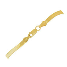 Load image into Gallery viewer, 1.5mm 14k Yellow Gold Super Flex Herringbone Anklet