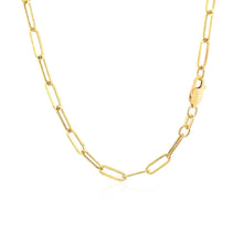 将图片加载到图库查看器,14K Yellow Gold Wide Paperclip Chain (3.3mm)