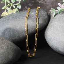 将图片加载到图库查看器,14K Yellow Gold Wide Paperclip Chain (3.3mm)
