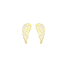 Load image into Gallery viewer, 14k Yellow Gold Polished Wing Post Earrings