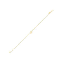 Load image into Gallery viewer, 14k Yellow Gold Star of David Bracelet