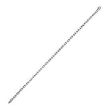 Load image into Gallery viewer, 14k White Gold French Cable Chain Bracelet (2.50 mm)