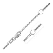 Load image into Gallery viewer, Double Extendable Cable Chain in 14k White Gold (1.9mm)