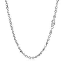 Load image into Gallery viewer, 14k White Gold Diamond Cut Cable Link Chain (2.60 mm)