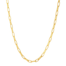 Load image into Gallery viewer, 14k Yellow Gold Diamante Paperclip Chain Necklace (4.00 mm)