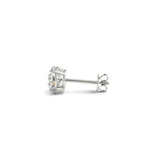 Load image into Gallery viewer, 2 cttw Certified IGI Lab Grown Round Diamond Stud Earrings 14k White Gold (G/VS2)