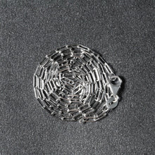 Load image into Gallery viewer, 14K White Gold Fine Paperclip Chain (1.5mm)