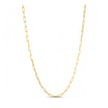 Load image into Gallery viewer, Sterling Silver Gold Plated Paperclip Chain (2.95 mm)