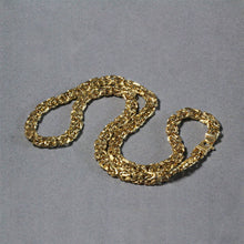 Load image into Gallery viewer, 14k Yellow Gold Byzantine Motif Chain Necklace