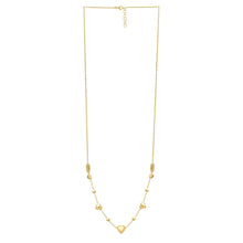 Load image into Gallery viewer, 14k Yellow Gold Puff Heart Adjustable Necklace