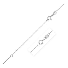 将图片加载到图库查看器,Double Extendable Box Chain in 14k White Gold (0.6mm)