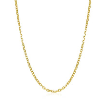 Load image into Gallery viewer, 18k Yellow Gold Diamond Cut Cable Link Chain (1.90 mm)