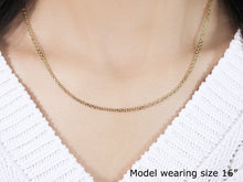 Load image into Gallery viewer, 18k Yellow Gold Diamond Cut Cable Link Chain (1.90 mm)
