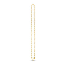 Load image into Gallery viewer, 14k Yellow Gold Heart Element Paperclip Necklace