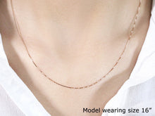 将图片加载到图库查看器,18k Rose Gold Classic Box Chain (0.60 mm)