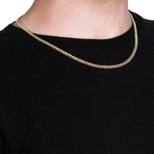 Load image into Gallery viewer, 10k Yellow Gold Miami Cuban Semi Solid Chain (4.50 mm)