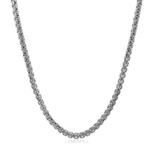 Load image into Gallery viewer, 14k White Gold Solid Round Box Chain (2.50 mm)