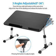 Load image into Gallery viewer, iMounTEK Laptop Lap Desk Adjustable Foldable Stand with Mouse Pad (Black)