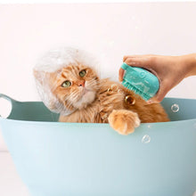 Load image into Gallery viewer, Soft Dog Cat Pet Bath Scrubber Massager Brush With Shampoo Dispenser