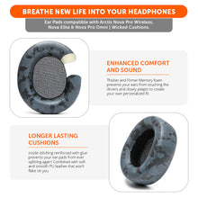 将图片加载到图库查看器,Arctis Nova Pro Wireless, Nova Elite & Nova Pro Omni Earpads - WC PadZ Nova Pro Wireless