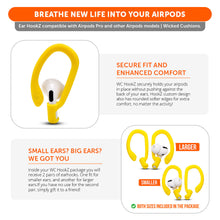 Load image into Gallery viewer, WC HookZ - Over Ear Hooks for Airpods Pro 1, 2 & Airpods 1, 2, 3