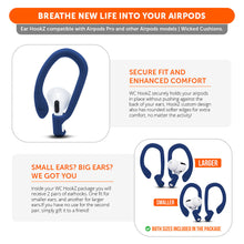 Load image into Gallery viewer, WC HookZ - Over Ear Hooks for Airpods Pro 1, 2 & Airpods 1, 2, 3