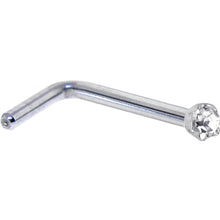 Load image into Gallery viewer, Platinum 1.5mm Genuine Diamond Nose Ring