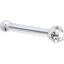 Load image into Gallery viewer, Platinum 1.5mm Genuine Diamond Nose Ring