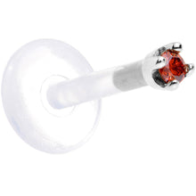 Load image into Gallery viewer, Solid 14K White Gold 1.5mm Genuine Red Diamond Bioplast Push in Monroe