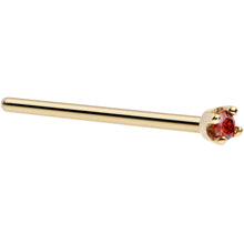 Load image into Gallery viewer, 14k Yellow Gold 2mm Lab Grown Red Diamond Nose Ring