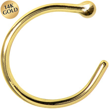 Load image into Gallery viewer, 20G 5/16 Solid 14K Yellow Gold Nose Hoop