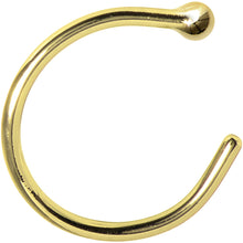 Load image into Gallery viewer, 20G 5/16 Solid 14K Yellow Gold Nose Hoop