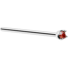 Load image into Gallery viewer, Solid 14K White Gold 1.5mm Genuine Red Diamond Nose Ring