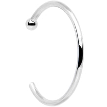 Load image into Gallery viewer, 20G 3/8 Solid 18K White Gold Nose Hoop