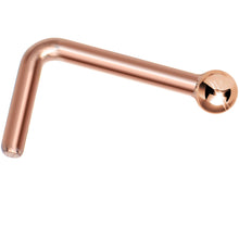 将图片加载到图库查看器,Solid 14K Rose Gold 1.5mm Ball Nose Ring