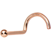 将图片加载到图库查看器,Solid 14K Rose Gold 1.5mm Ball Nose Ring