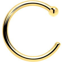 将图片加载到图库查看器,20G 1/4 14k Solid Yellow Gold Nose Hoop