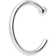 将图片加载到图库查看器,20G 1/4 14k Solid White Gold Nose Hoop