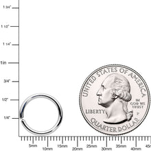 将图片加载到图库查看器,14G 7/16 Handcrafted Solid 14k White Gold Seamless Circular Ring