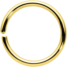 将图片加载到图库查看器,14G 1/2 Handcrafted Solid 14k Yellow Gold Seamless Circular Ring