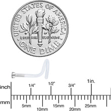 Load image into Gallery viewer, 18G 14K White Gold 1.5mm Genuine Diamond Bioplast Micro Nose Ring