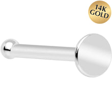 将图片加载到图库查看器,20G Solid 14k Gold Flat Disc Nose Bone