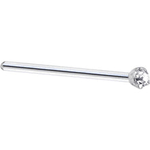 Load image into Gallery viewer, Platinum 1.5mm Genuine Diamond Nose Ring