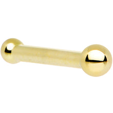 将图片加载到图库查看器,Solid 14K Yellow Gold 1.5mm Ball Nose Ring