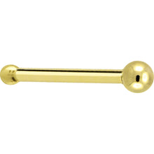 将图片加载到图库查看器,Solid 14K Yellow Gold 1.5mm Ball Nose Ring