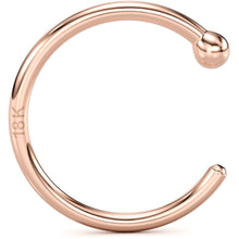 将图片加载到图库查看器,20G 5/16 Solid 18K Rose Gold Nose Hoop