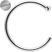 Load image into Gallery viewer, Real Platinum Nose Hoop - Hypoallergenic & Luxurious