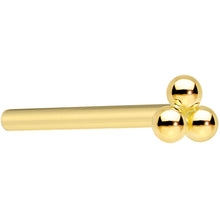 将图片加载到图库查看器,14k Yellow Gold 3mm Trinity Nose Ring