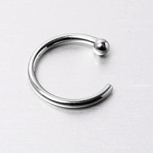 Load image into Gallery viewer, 20G 5/16 Solid 14K White Gold Nose Hoop