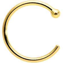 Load image into Gallery viewer, 20G 5/16 Solid 18K Yellow Gold Nose Hoop